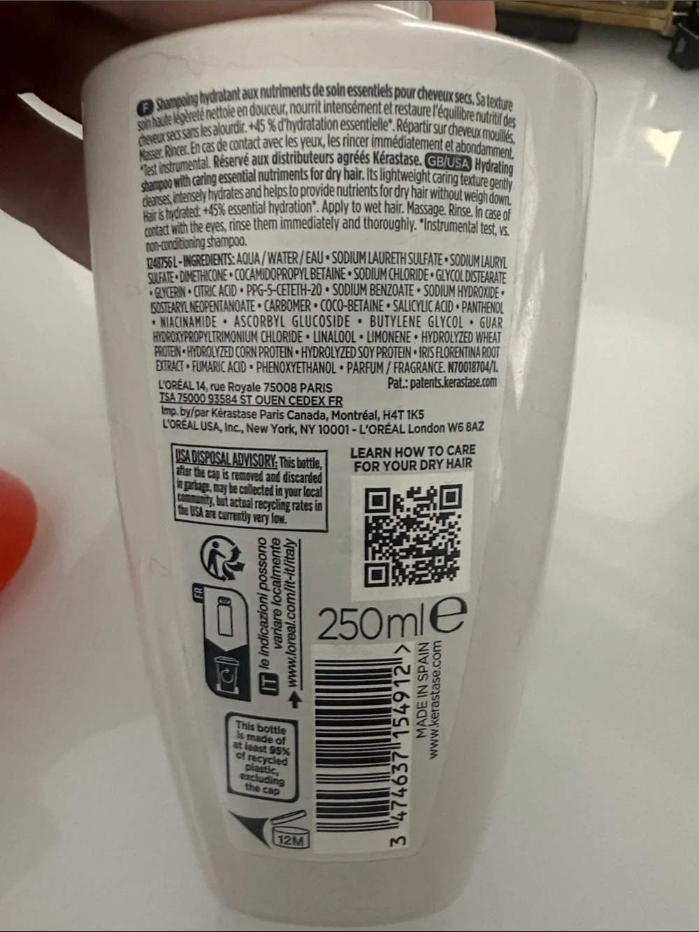 Kerastase nourishing shampoo
